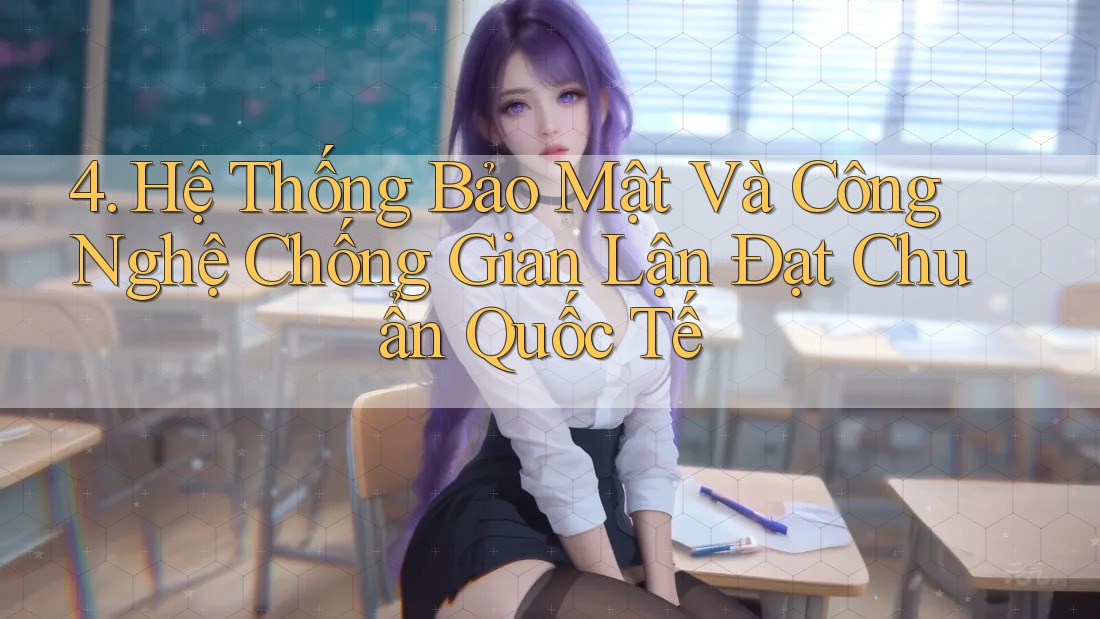 4. Hệ Thống Bảo Mật Và Công Nghệ Chống Gian Lận Đạt Chuẩn Quốc Tế