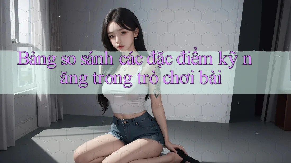 Bảng so sánh các đặc điểm kỹ năng trong trò chơi bài