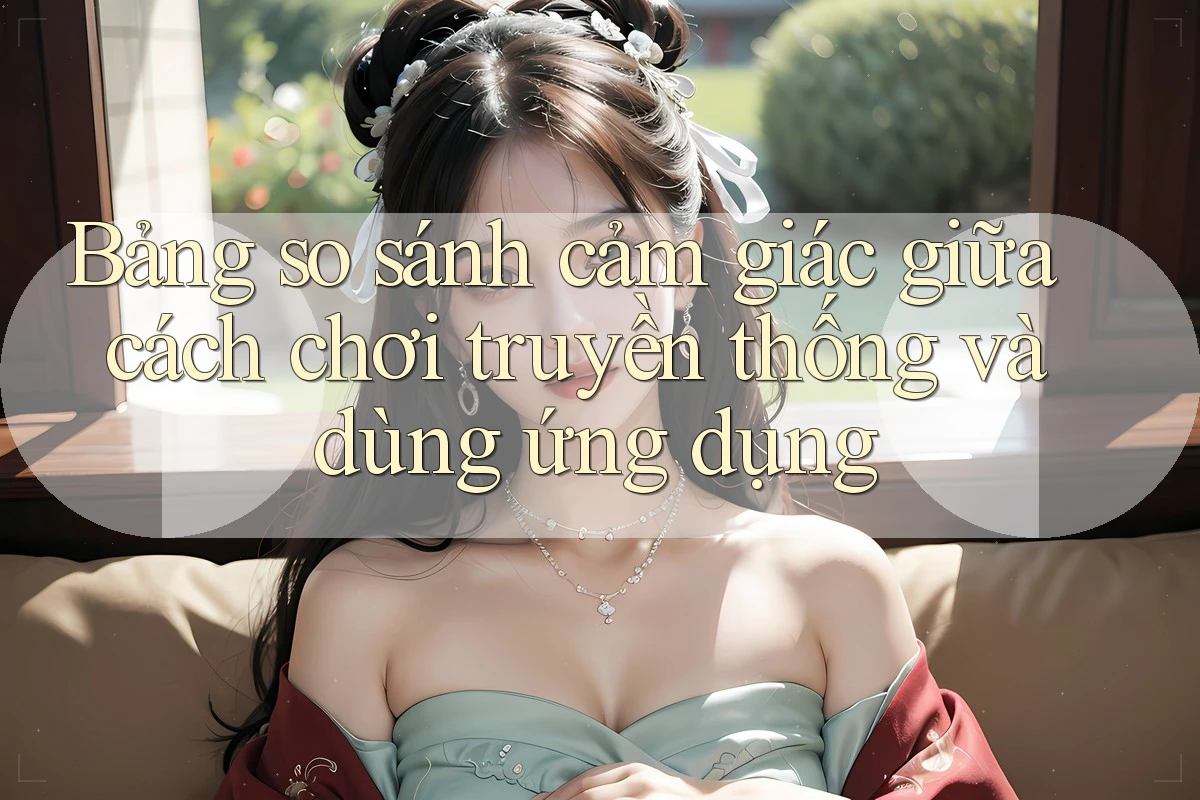 Bảng so sánh cảm giác giữa cách chơi truyền thống và dùng ứng dụng