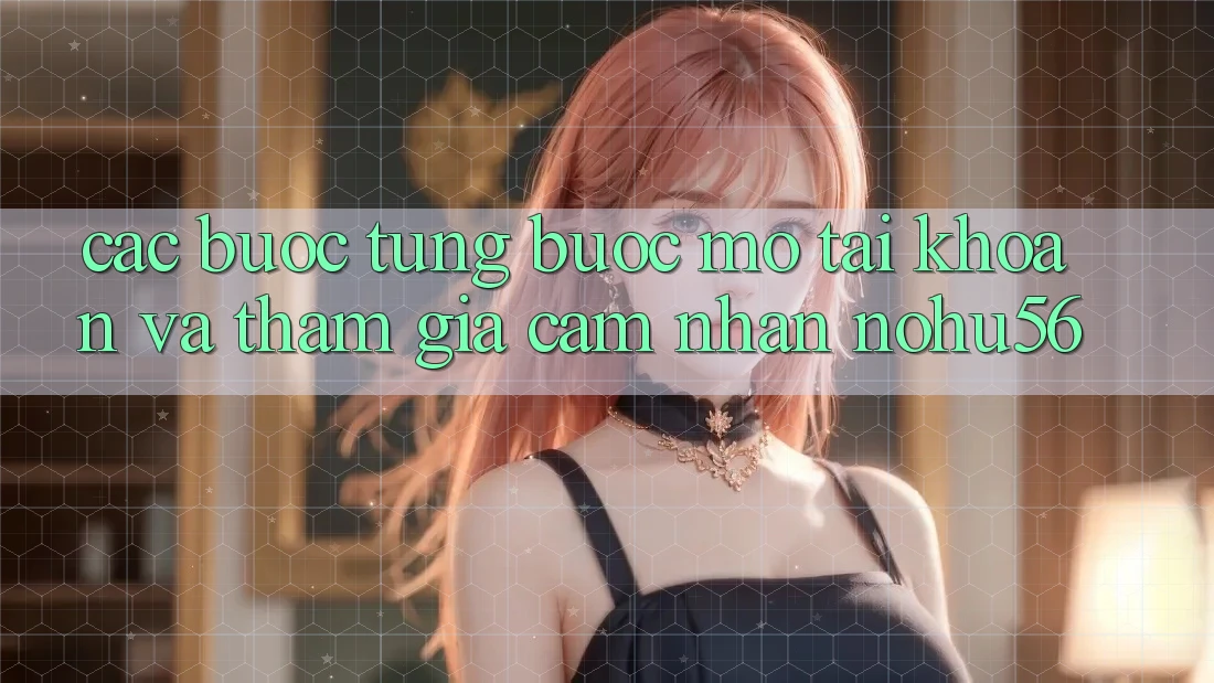 Các bước Từng Bước Mở tài khoản Và Tham Gia Cảm nhận nohu56