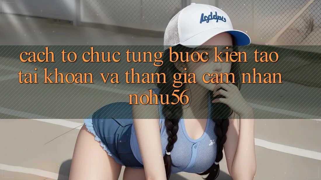 Cách tổ chức Từng Bước Kiến tạo tài khoản Và Tham Gia Cảm nhận nohu56