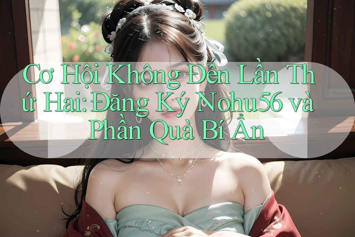 Cơ Hội Không Đến Lần Thứ Hai: Đăng Ký Nohu56 và Phần Quà Bí Ẩn