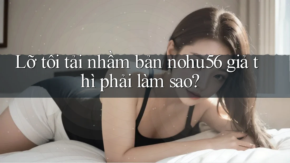 Lỡ tôi tải nhầm bản nohu56 giả thì phải làm sao?