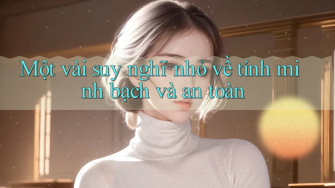 Một vài suy nghĩ nhỏ về tính minh bạch và an toàn