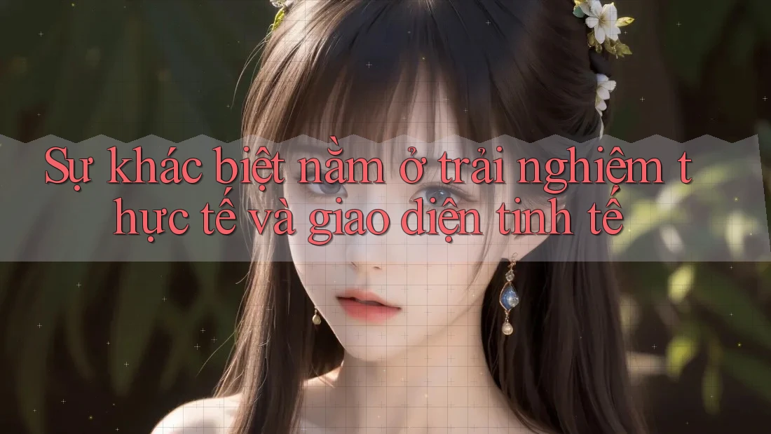 Sự khác biệt nằm ở trải nghiệm thực tế và giao diện tinh tế