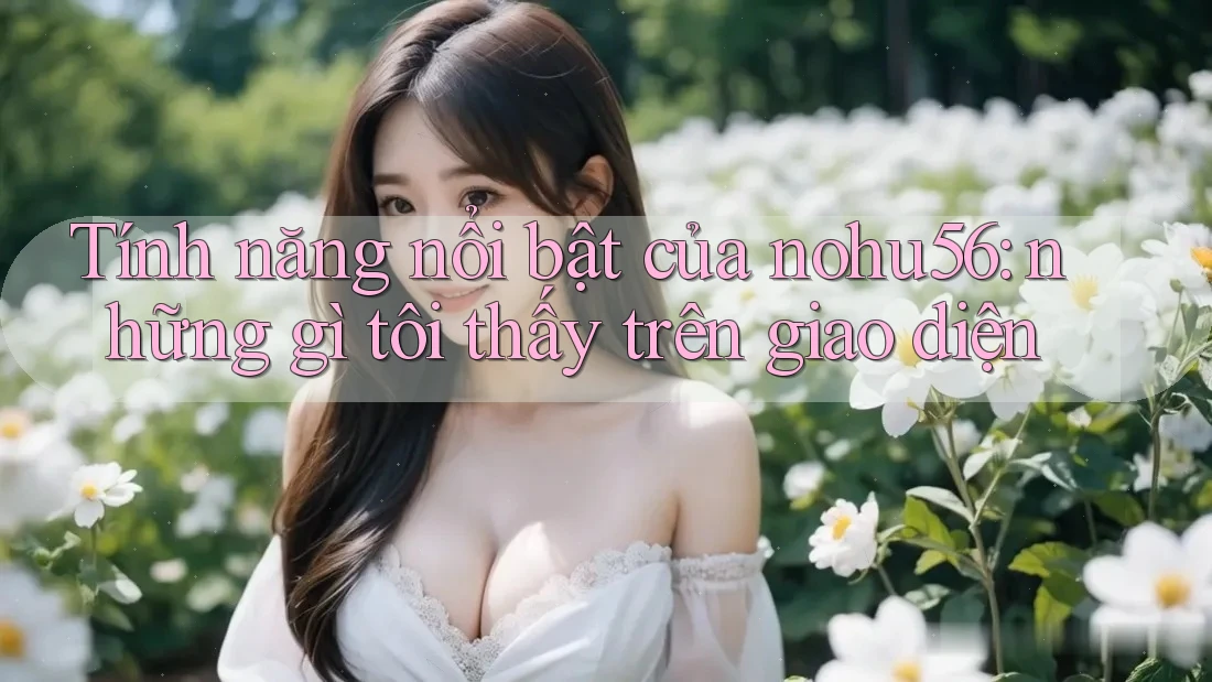 Tính năng nổi bật của nohu56: những gì tôi thấy trên giao diện