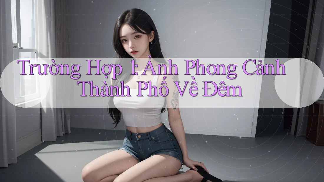 Trường Hợp 1: Ảnh Phong Cảnh Thành Phố Về Đêm